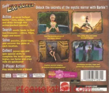 Barbie - Explorer (US) box cover back